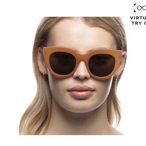 Me Specs air heart sunglasses in Caramel